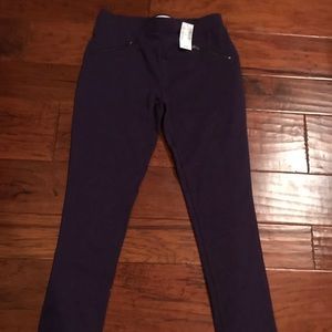 NWT purple glitter jeggings size 14